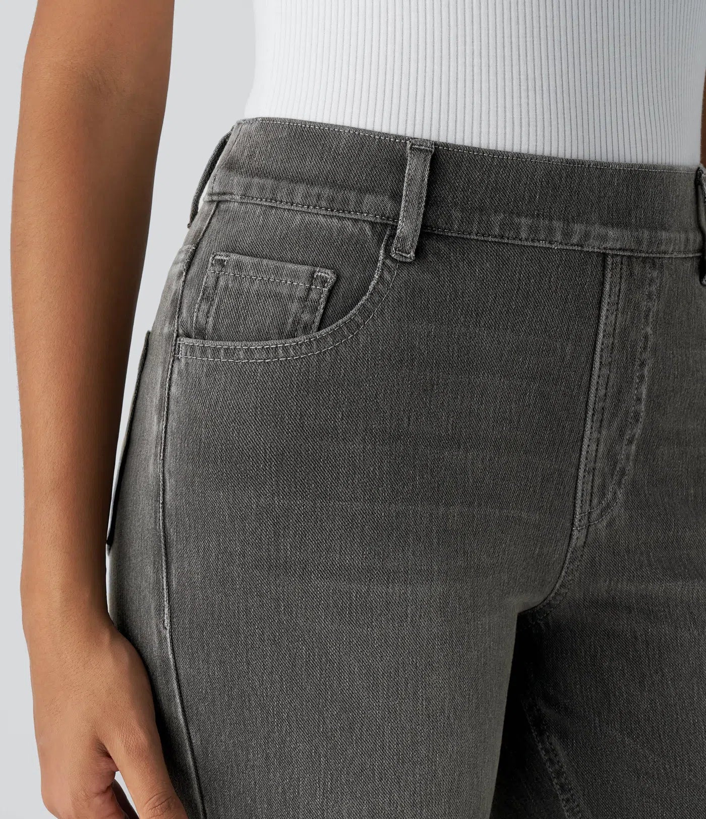 Anna | Elastische broek met hoge taille