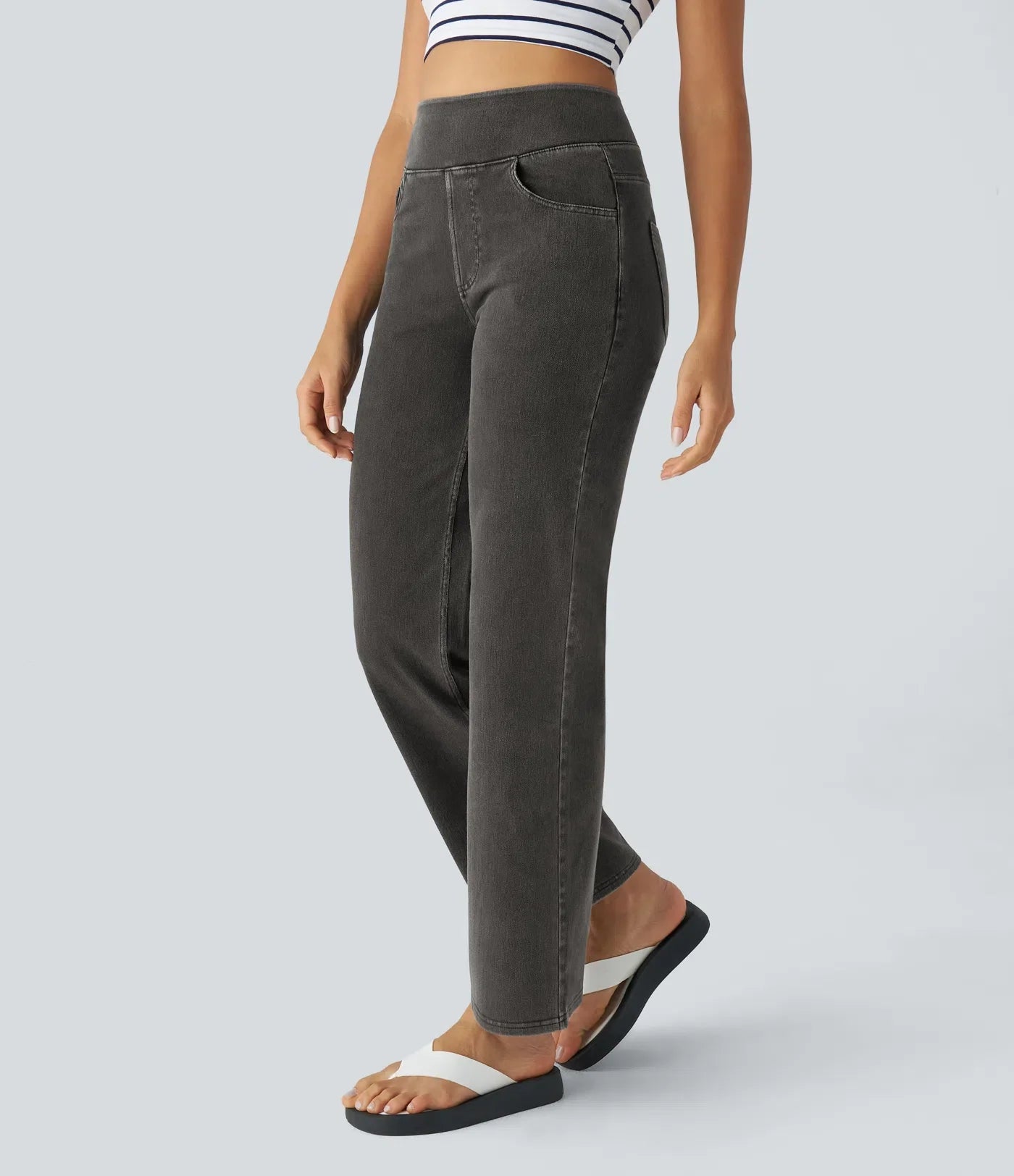 Mila | Elastische & Comfortabele Broek Met Hoge Taille