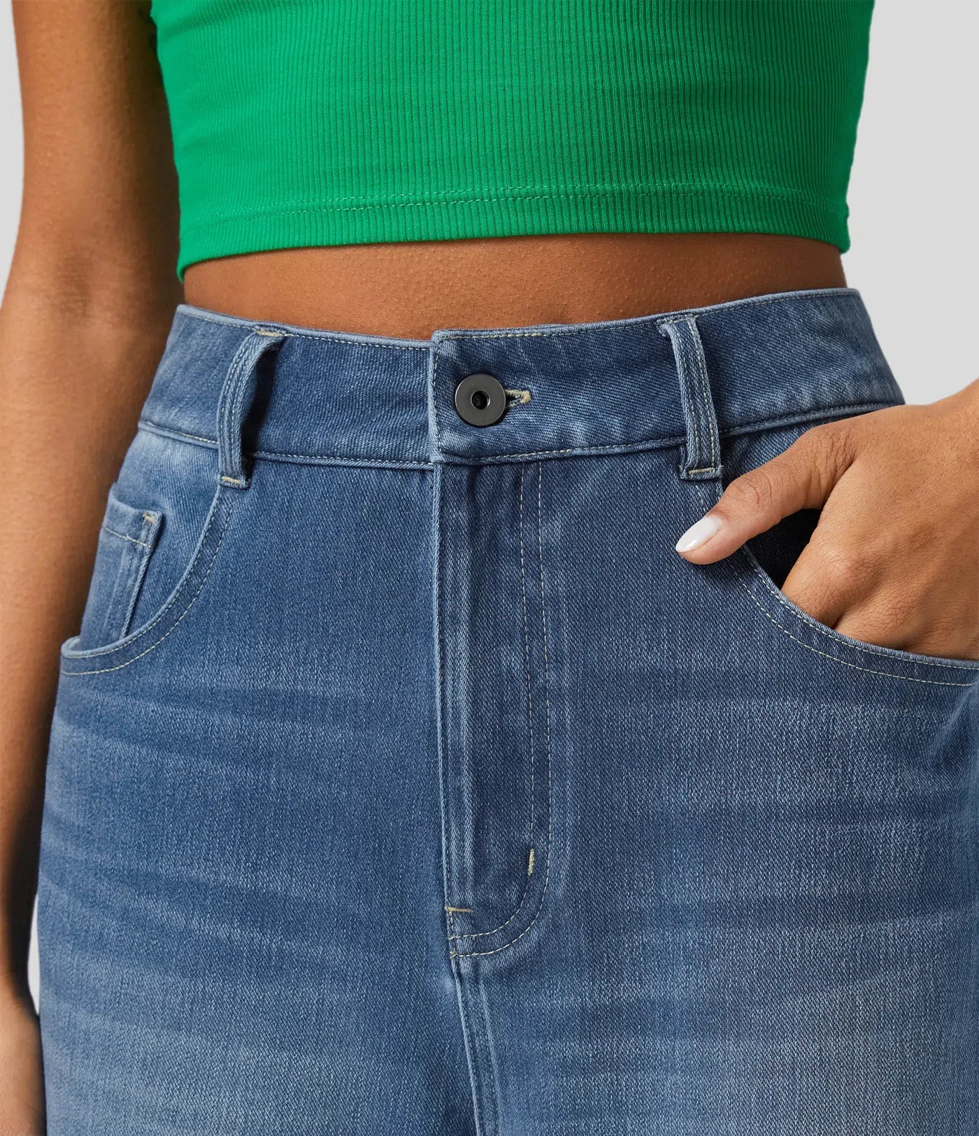 ElsaShape Wijde Jeans Met Hoge Taille