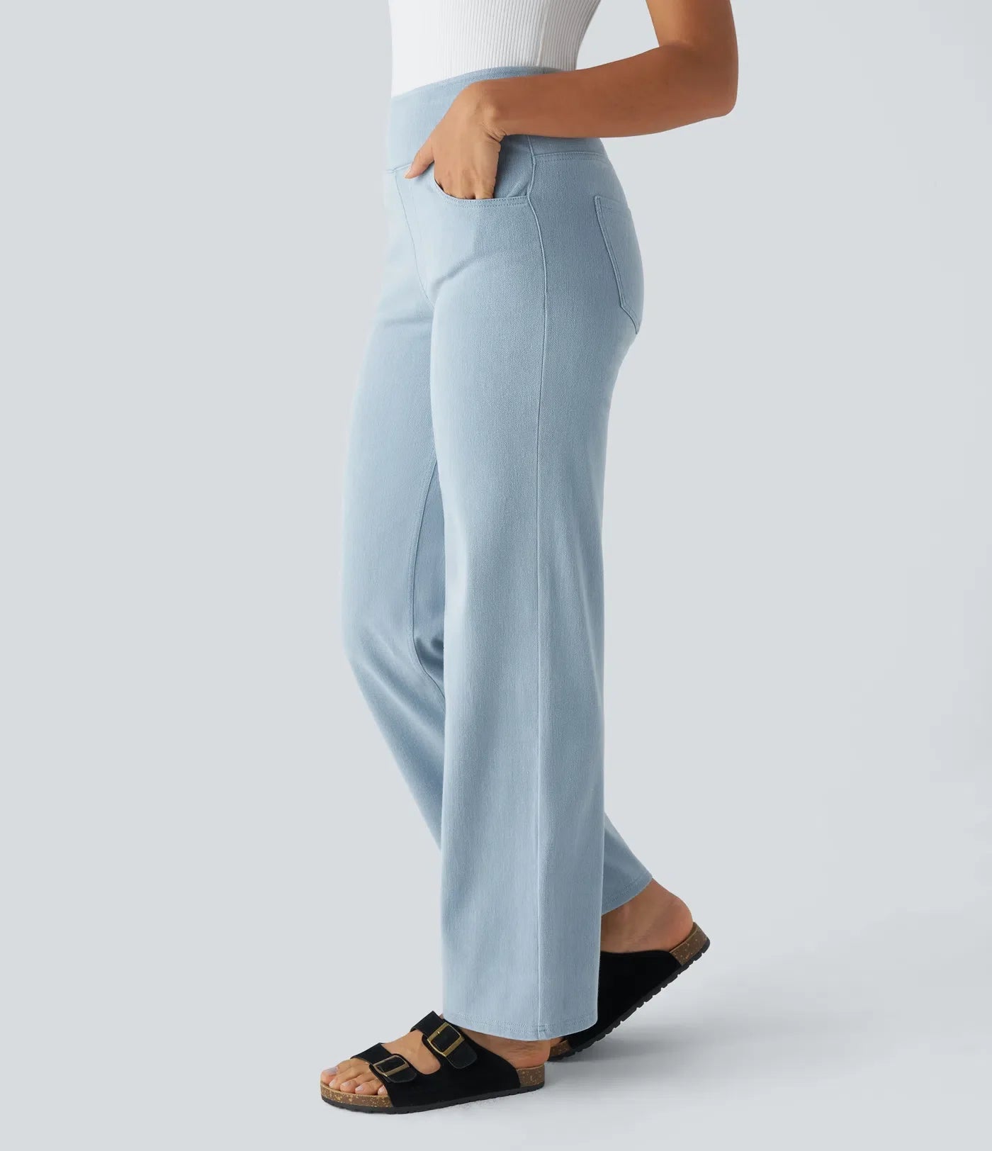 Mila | Elastische & Comfortabele Broek Met Hoge Taille