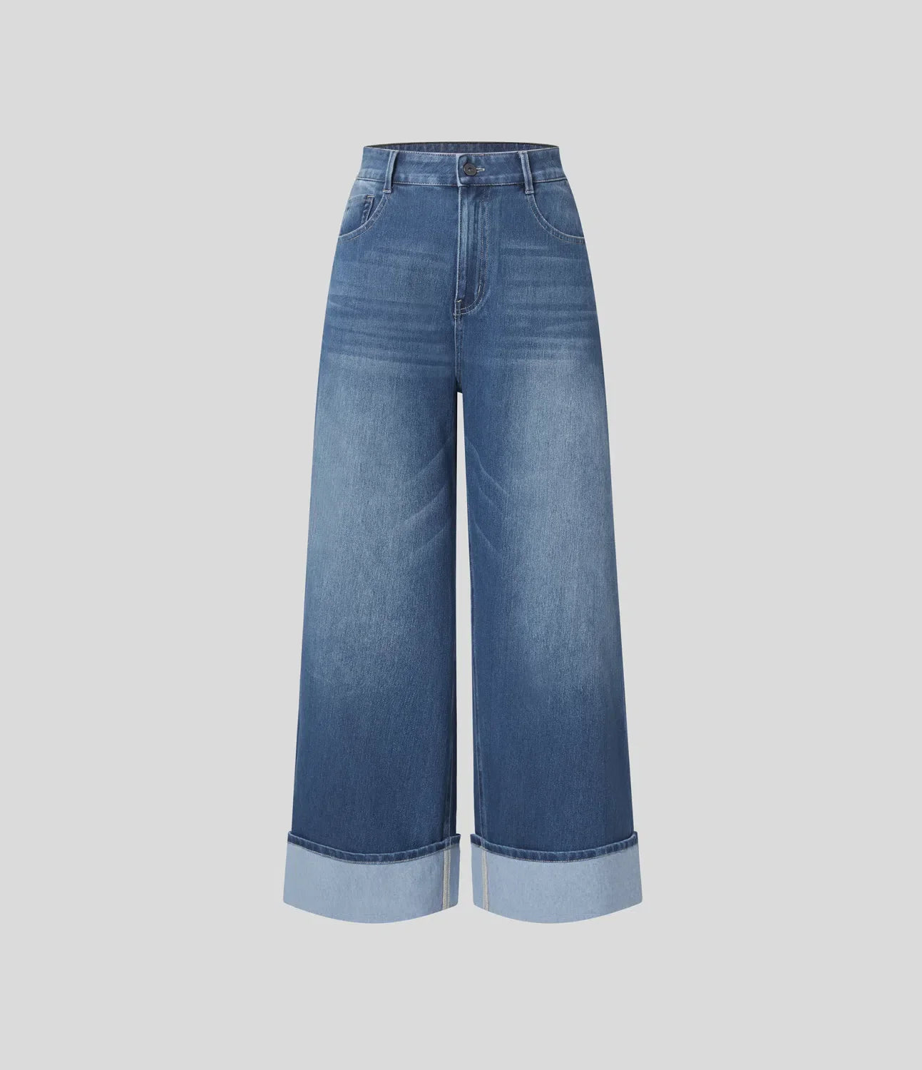 ElsaShape Wijde Jeans Met Hoge Taille