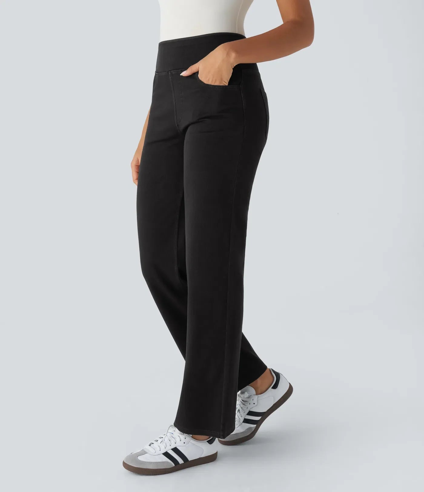 Mila | Elastische & Comfortabele Broek Met Hoge Taille