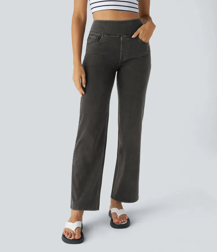 Mila | Elastische & Comfortabele Broek Met Hoge Taille