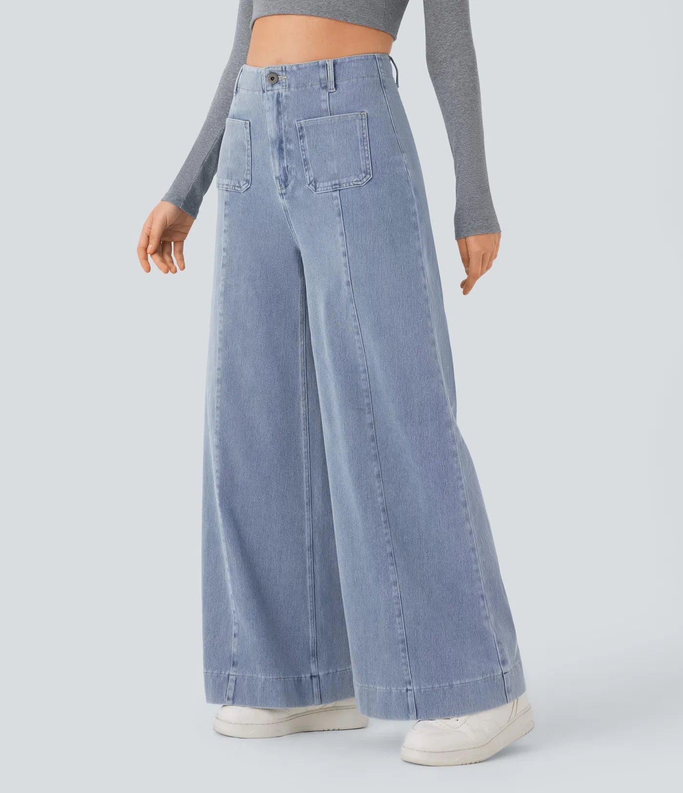 Noor | Stretchy broek met hoge taille