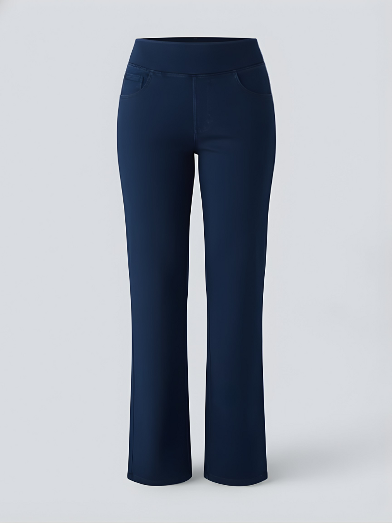 ElsaShape Denim Hoge Taille Jeans met Zakken – Comfortabele Look