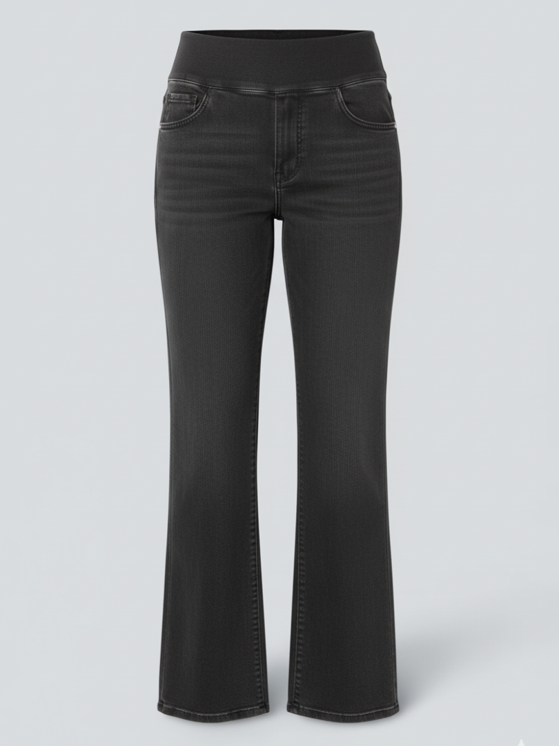 ElsaShape Denim Hoge Taille Jeans met Zakken – Comfortabele Look