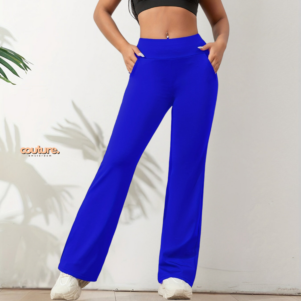 Ella | Elastische broek met hoge Taille
