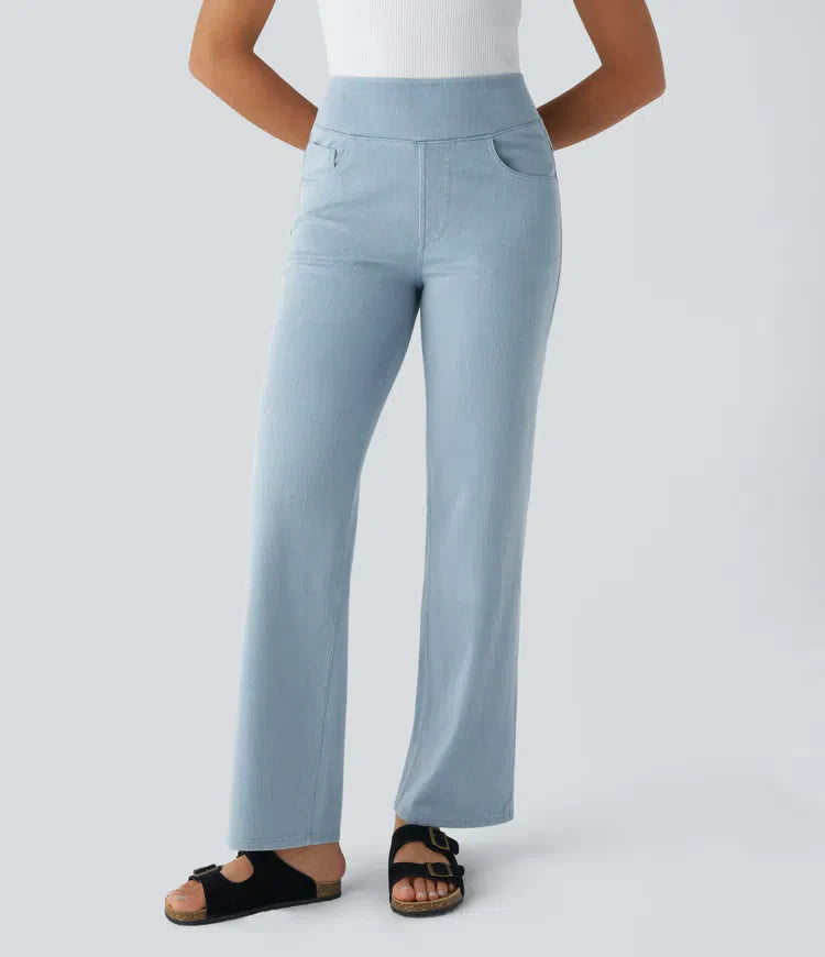 Mila | Elastische & Comfortabele Broek Met Hoge Taille