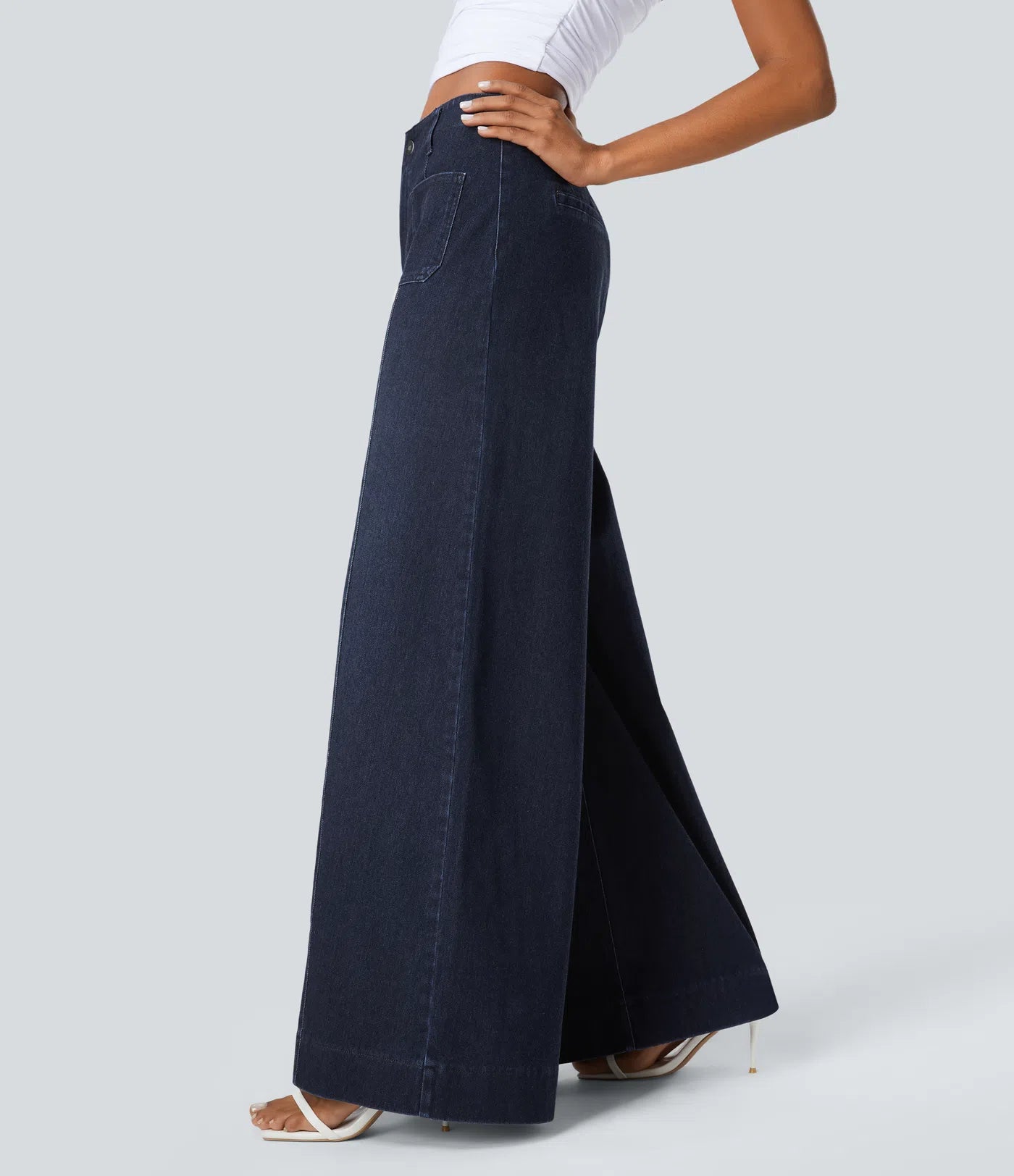 Noor | Stretchy broek met hoge taille