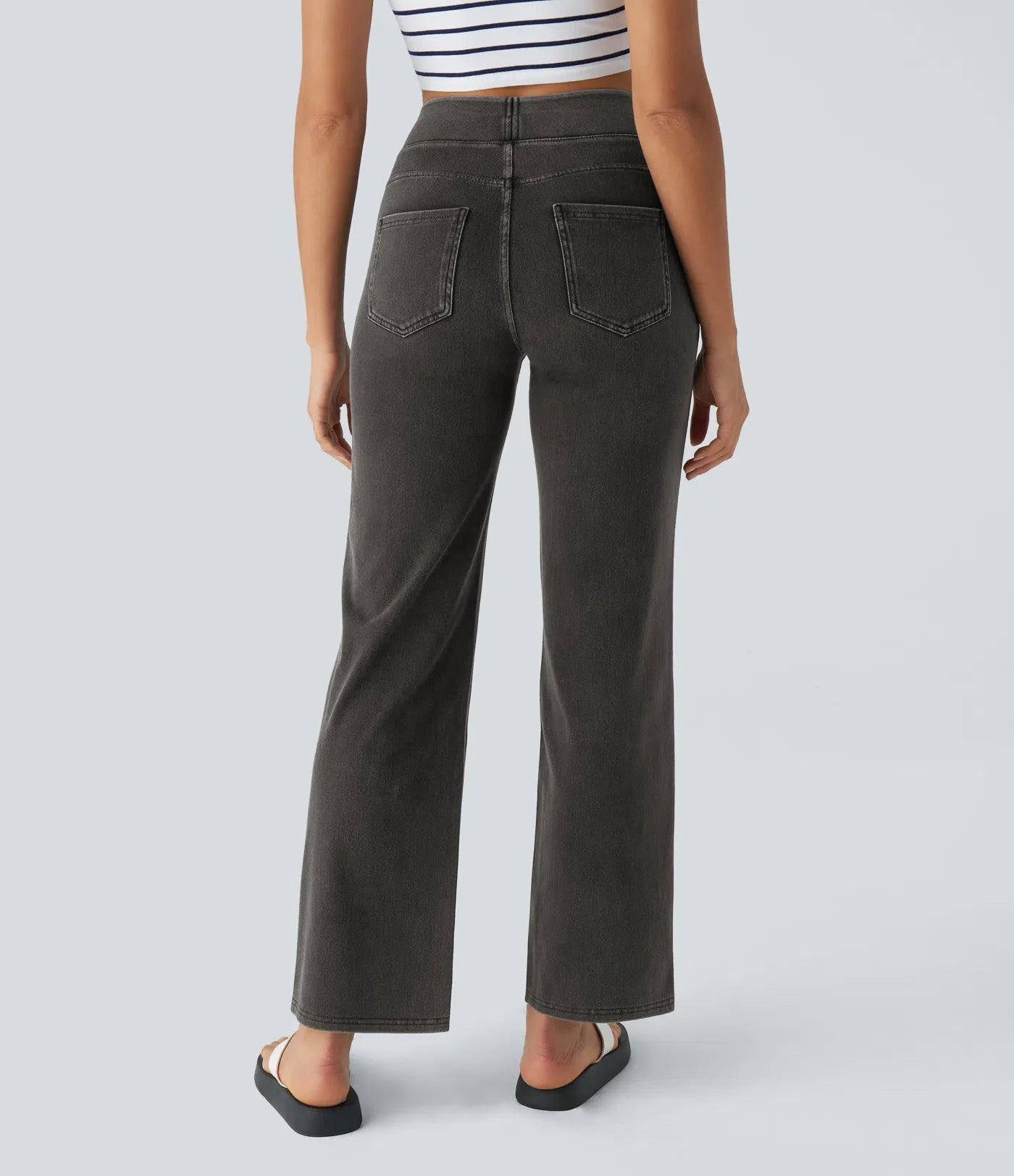 Mila | Elastische & Comfortabele Broek Met Hoge Taille