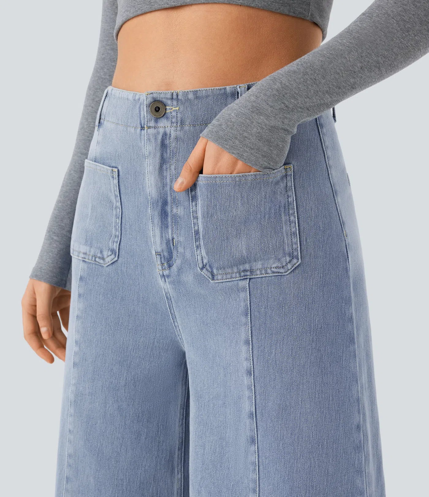 Noor | Stretchy broek met hoge taille