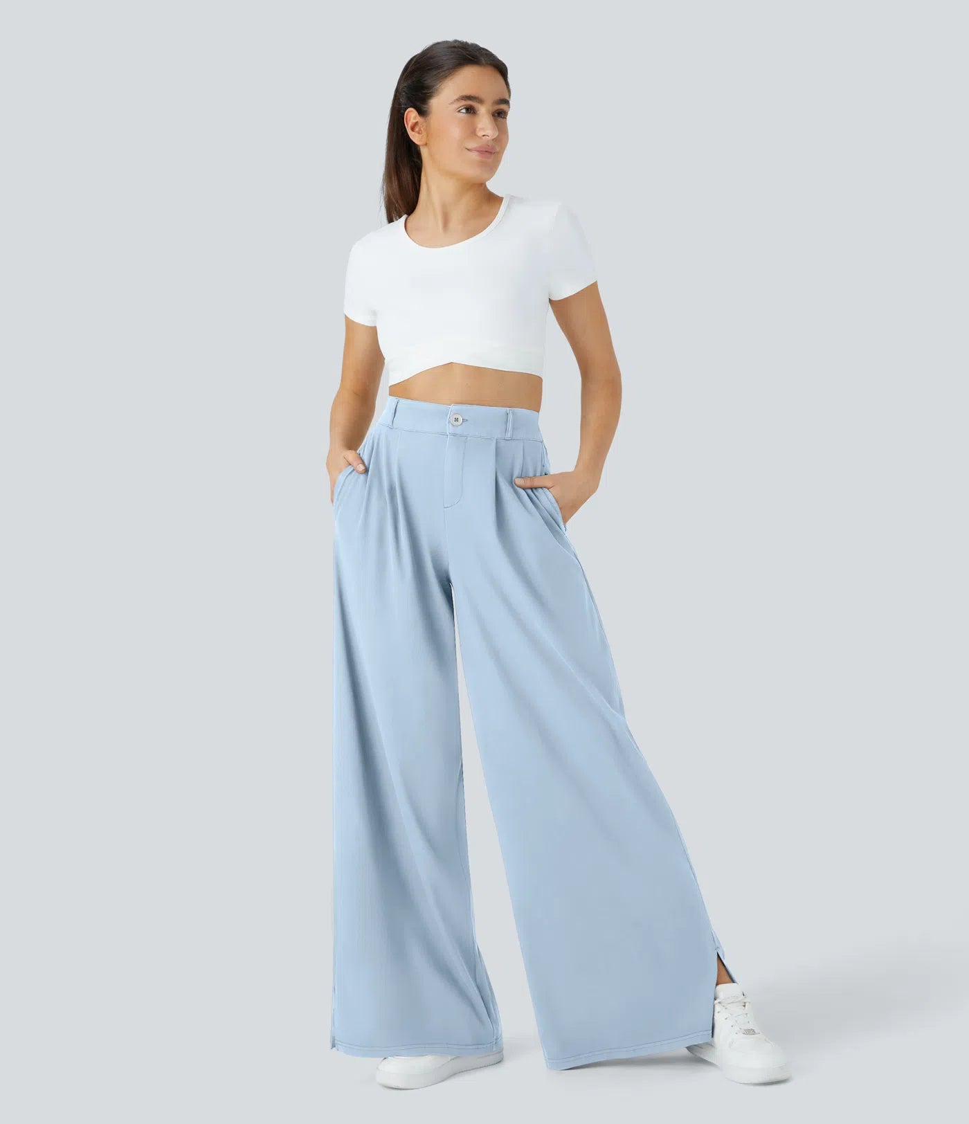 Sara | Stretchy broek met hoge taille