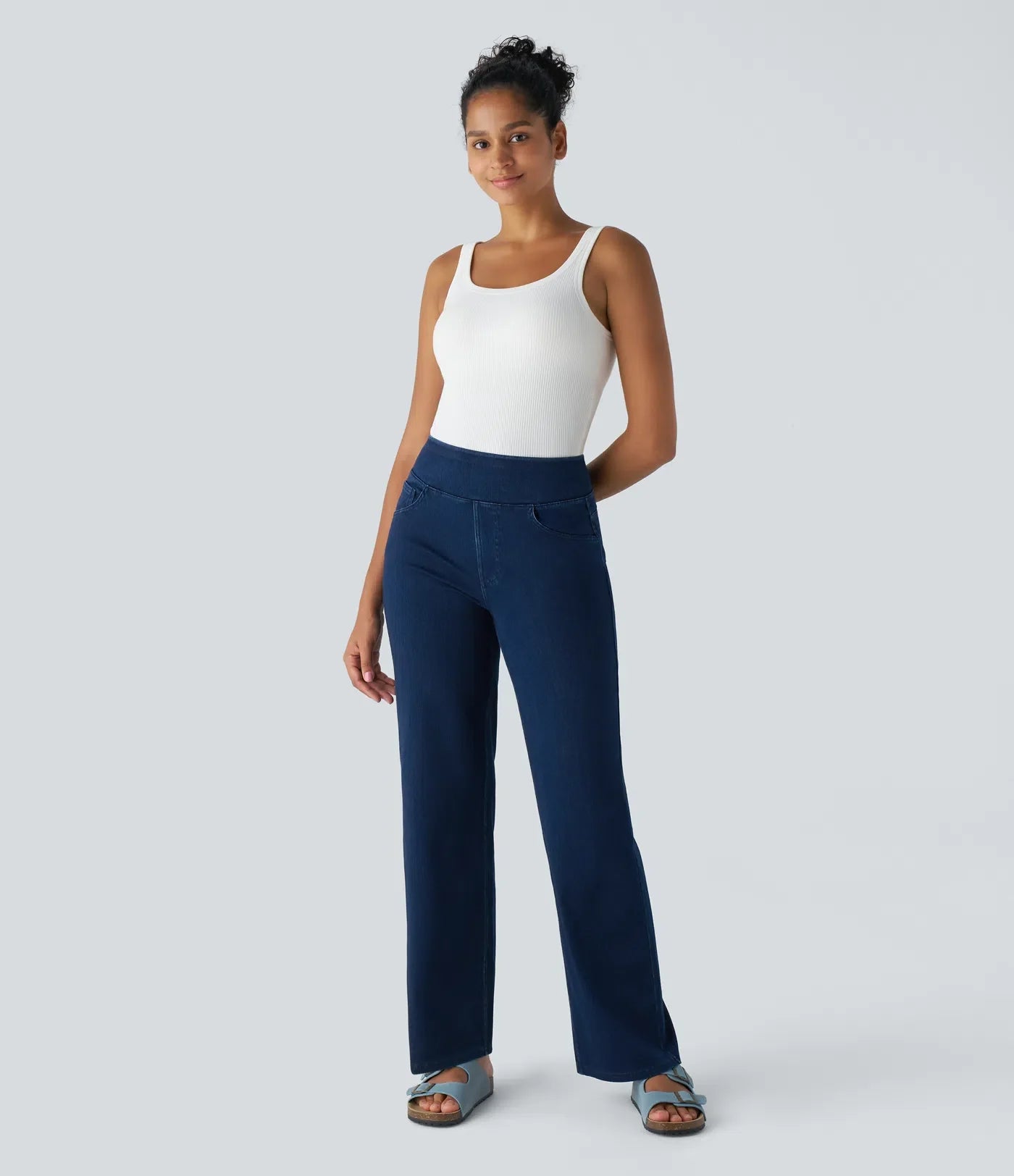 Mila | Elastische & Comfortabele Broek Met Hoge Taille