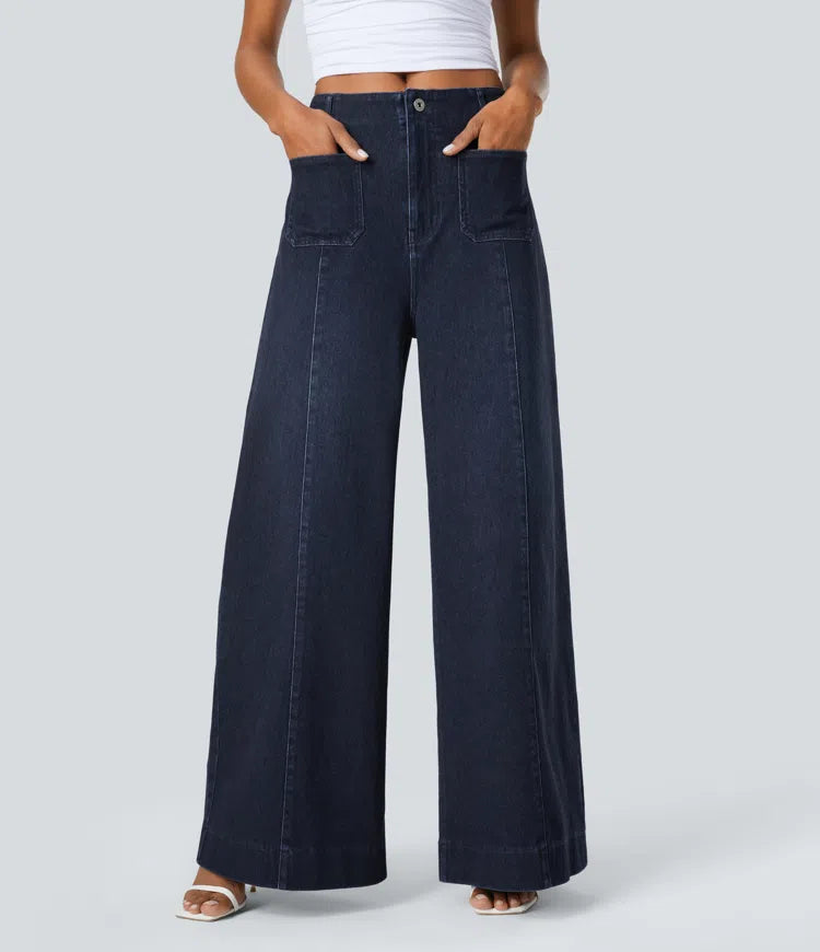 Noor | Stretchy broek met hoge taille