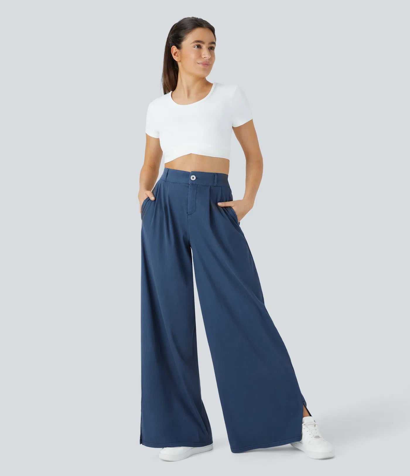 Sara | Stretchy broek met hoge taille